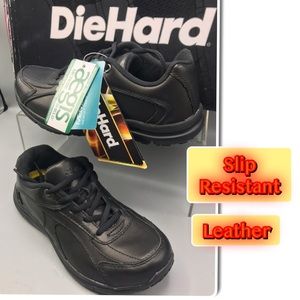 Die Hard Women's Addison Slip Oxford Work Sneaker shoes size 5 brand new